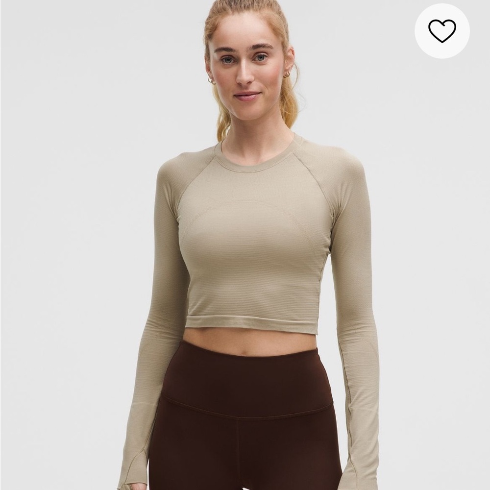 Lululemon Athletica Tan Long Sleeve switfty 2.0
